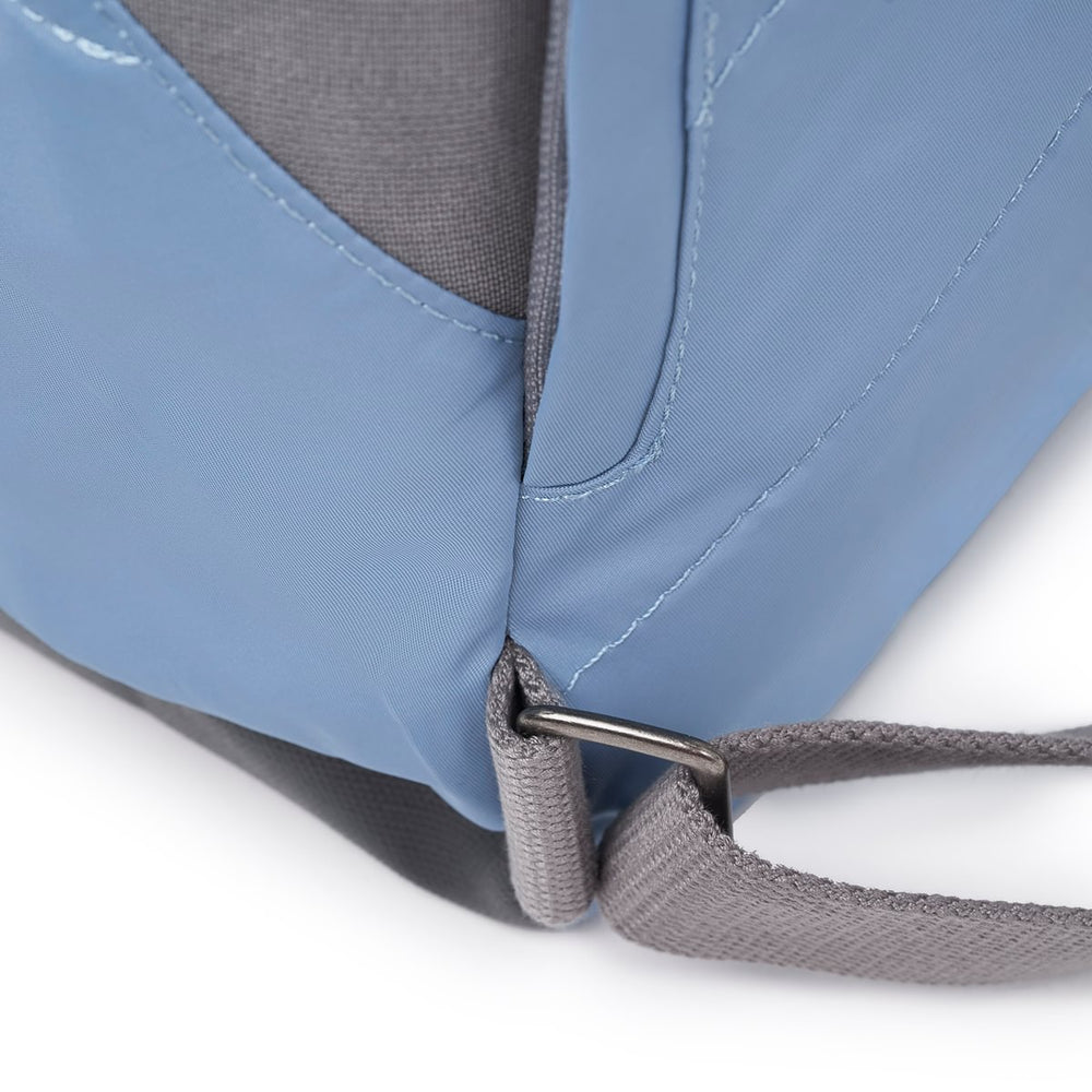 Roka London Canfield B Sustainable Nylon Rucksack, Retro Blue