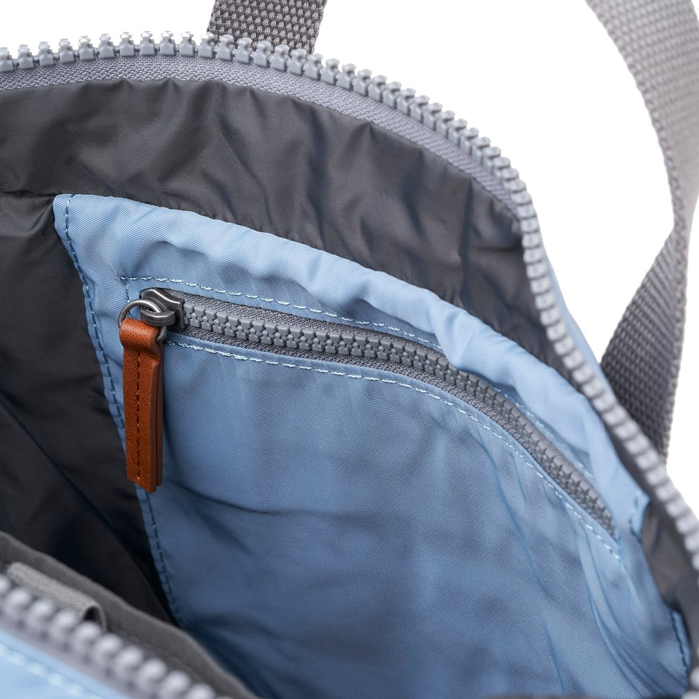 Roka London Canfield B Sustainable Nylon Rucksack, Retro Blue