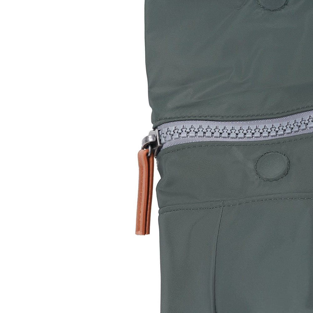 Roka London Canfield B Medium Sustainable Nylon Rucksack, Thyme