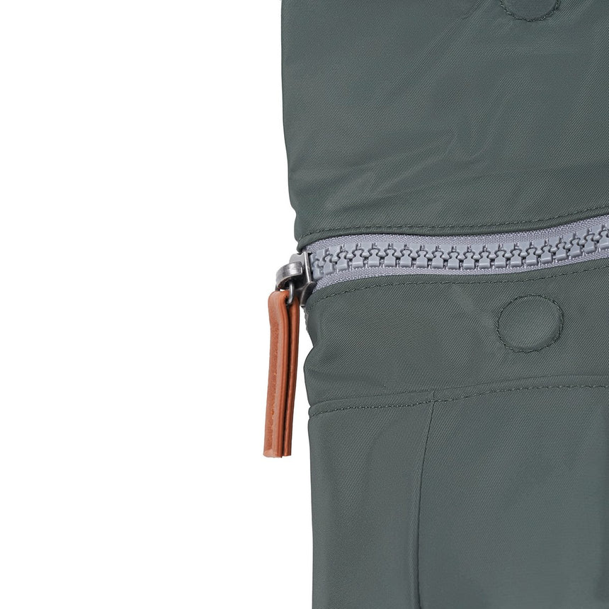 Roka London Canfield B Medium Sustainable Nylon Rucksack, Thyme