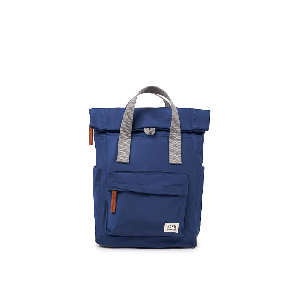 Roka London Canfield B Sustainable Nylon Rucksack, Crisp Blue