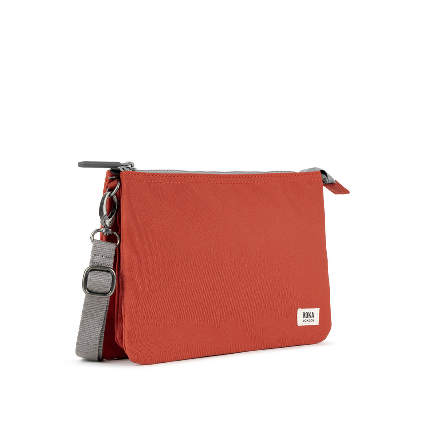 Roka London Carnaby Crossbody Bag, Rooibos (Sustainable Canvas)