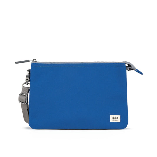 Roka London Carnaby Crossbody Bag, Galactic Blue (Sustainable Canvas)