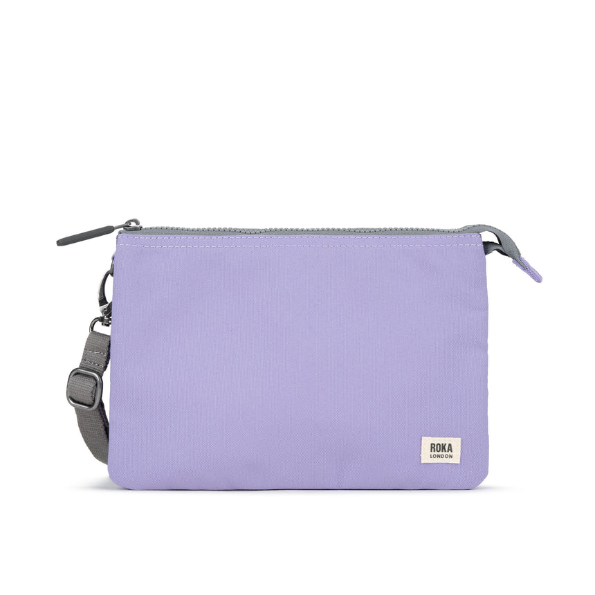 Roka London Carnaby Crossbody Bag, Lavender (Sustainable Canvas)