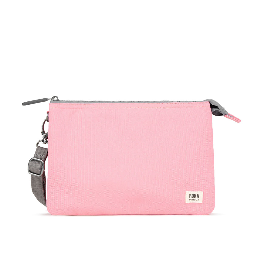 Roka London Carnaby Crossbody Bag, Rose (Sustainable Canvas)