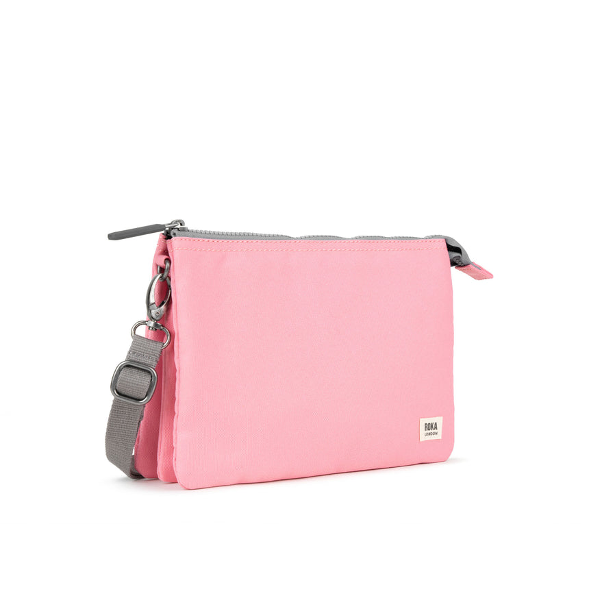 Roka London Carnaby Crossbody Bag, Rose (Sustainable Canvas)