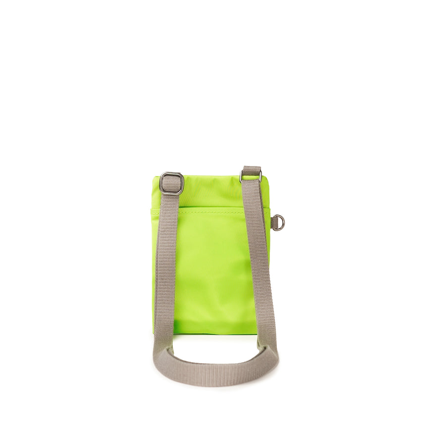 Roka London Chelsea Crossbody Phone Bag, Lime (Recycled Nylon)