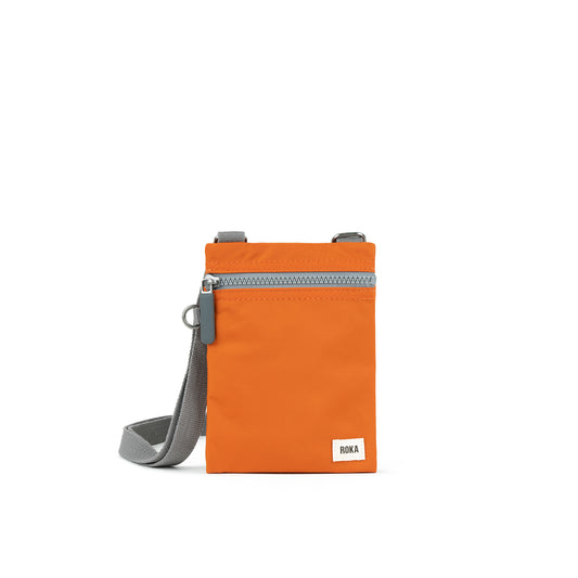 Roka London Chelsea Crossbody Phone Bag, Burnt Orange(Recycled Nylon)