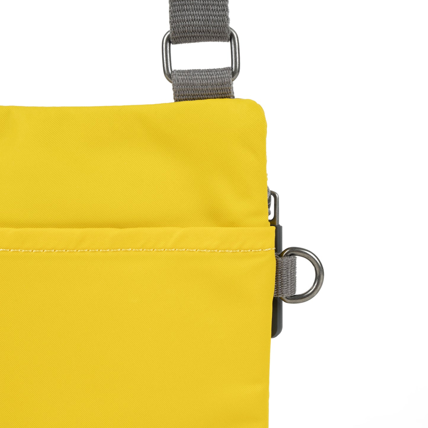 Roka London Chelsea Crossbody Phone Bag, Mustard (Recycled Nylon)