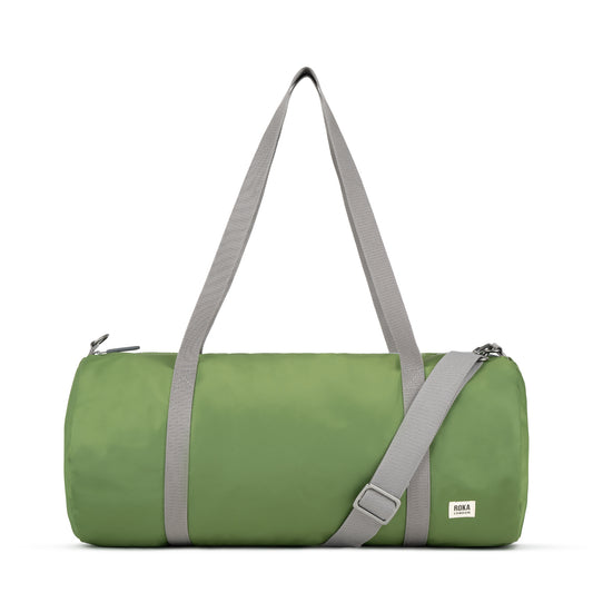 Roka London City Barrel Bag, Avocado (Recycled Nylon)