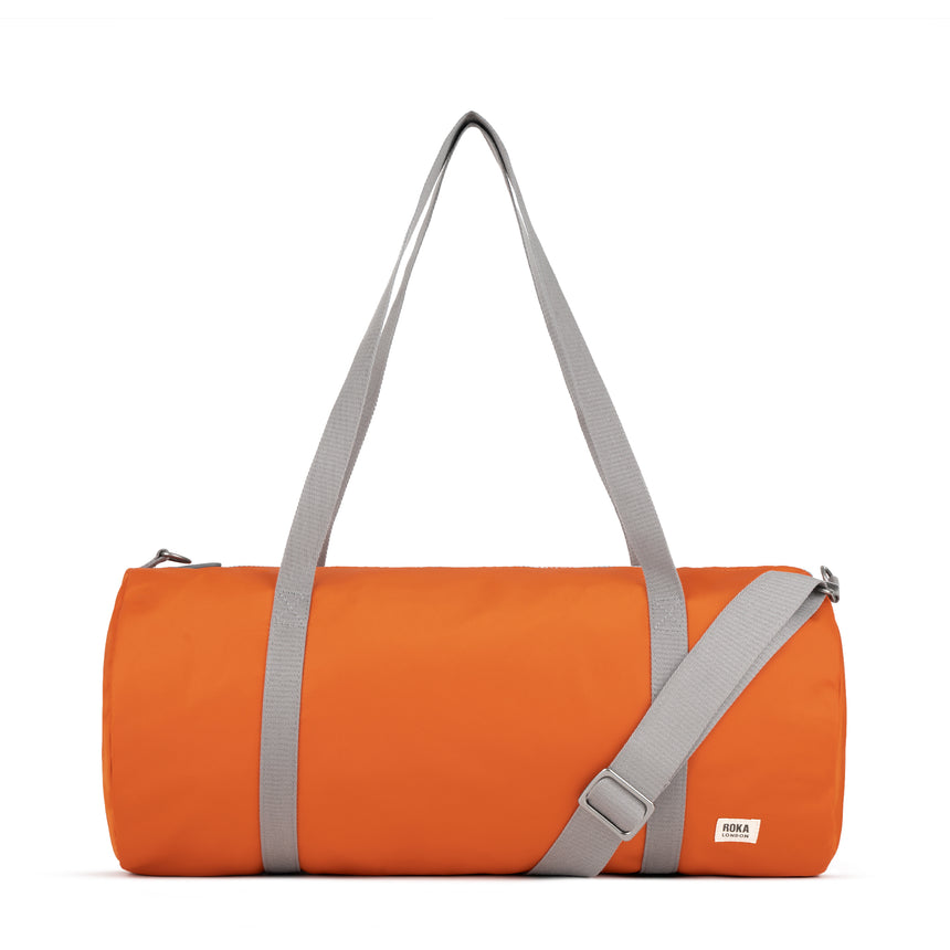 Roka London City Barrel Bag, Burnt Orange (Recycled Nylon)