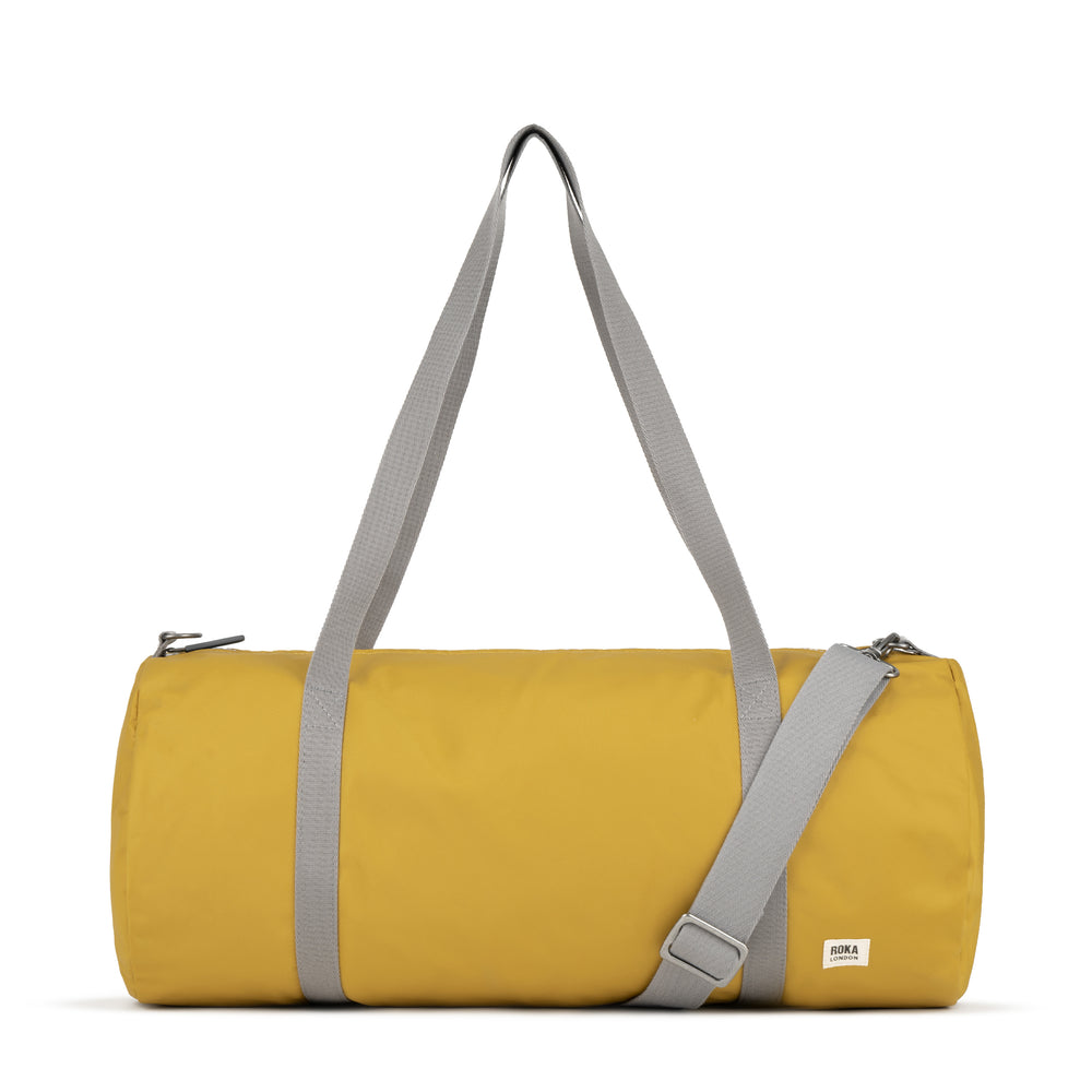 Roka London City Barrel Bag, Corn (Recycled Nylon)