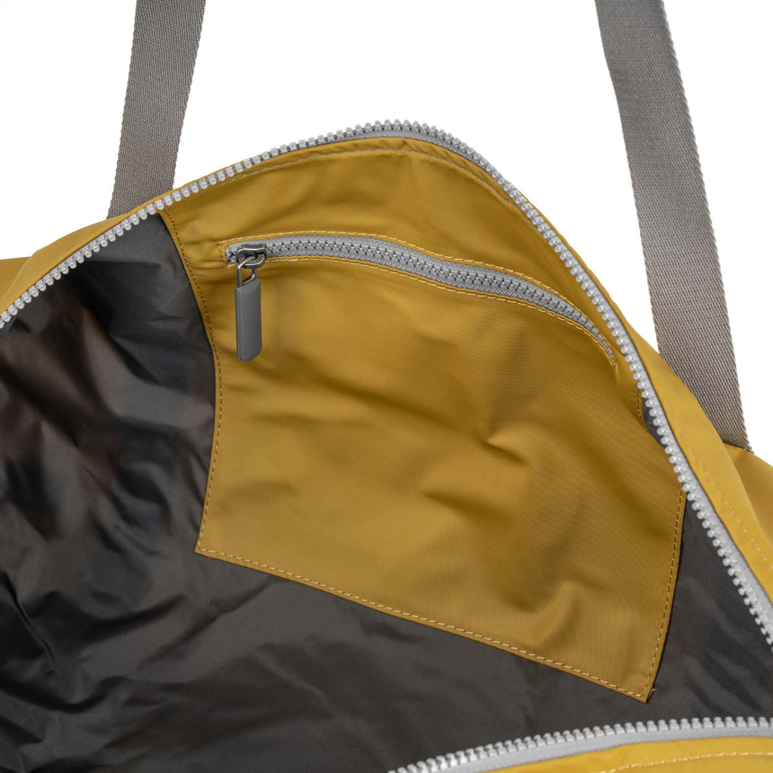 Roka London City Barrel Bag, Corn (Recycled Nylon)