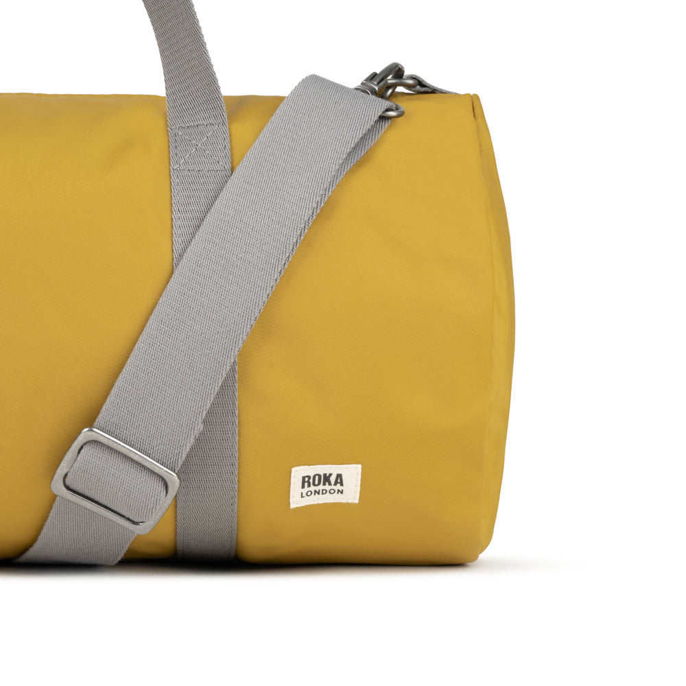 Roka London City Barrel Bag, Corn (Recycled Nylon)