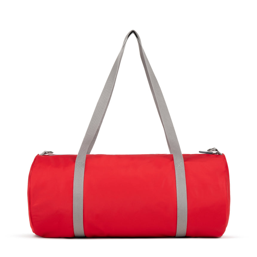 Roka London City Barrel Bag, Cranberry (Recycled Nylon)