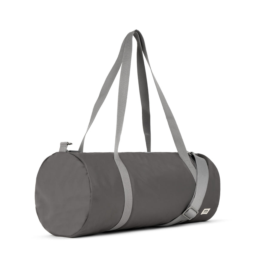 Roka London City Barrel Bag, Graphite (Recycled Nylon)