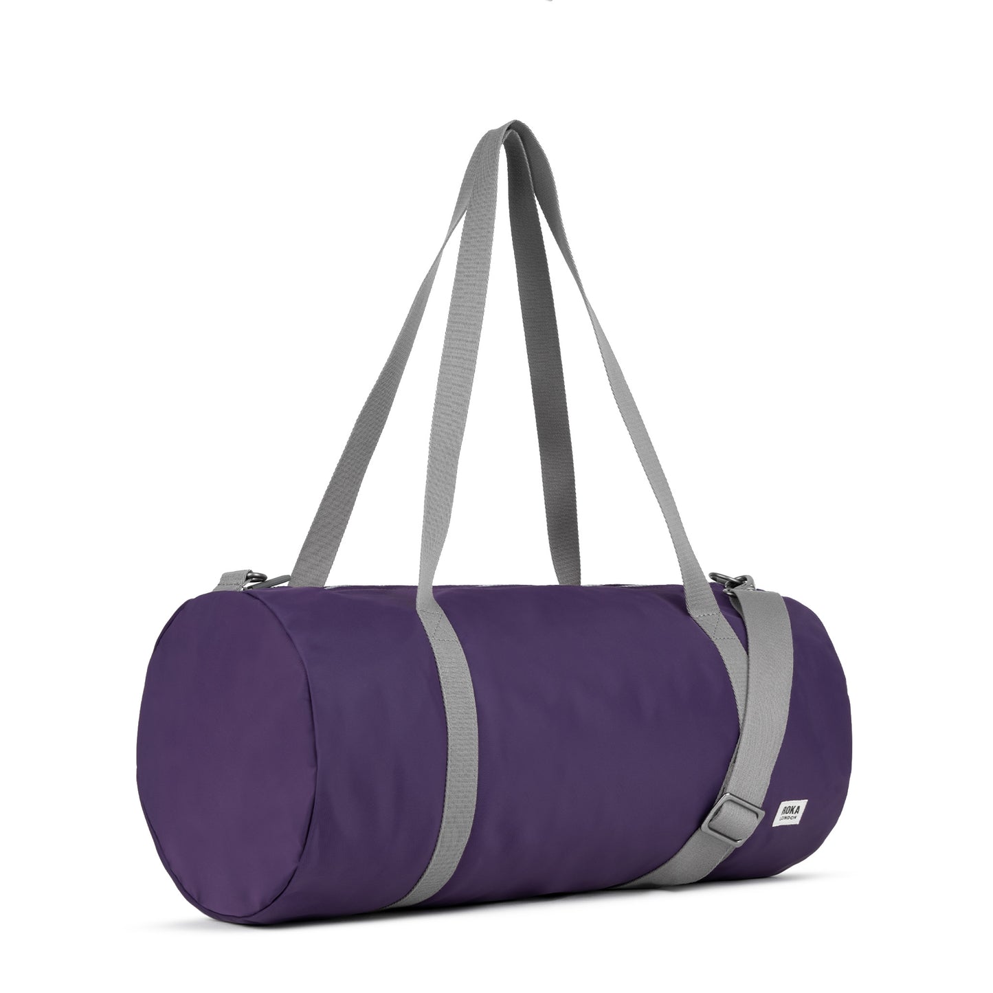 Roka London City Barrel Bag, Majestic Purple (Recycled Nylon)