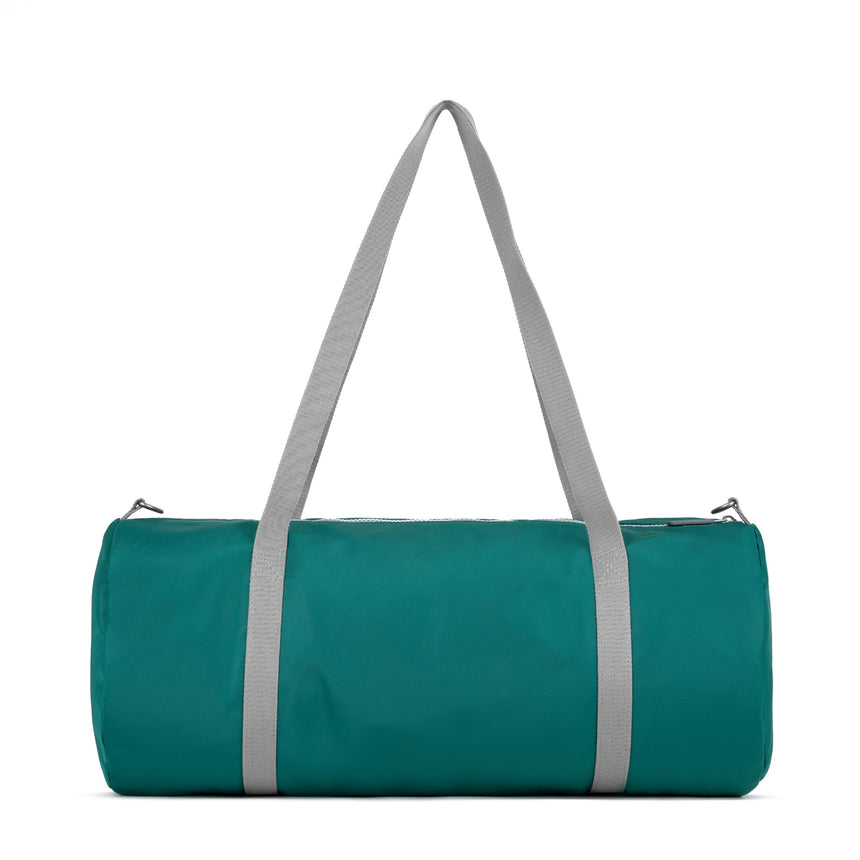 Roka London City Barrel Bag, Teal (Recycled Nylon)