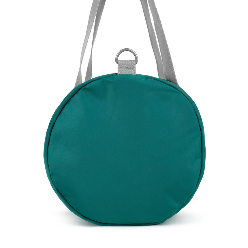 Roka London City Barrel Bag, Teal (Recycled Nylon)