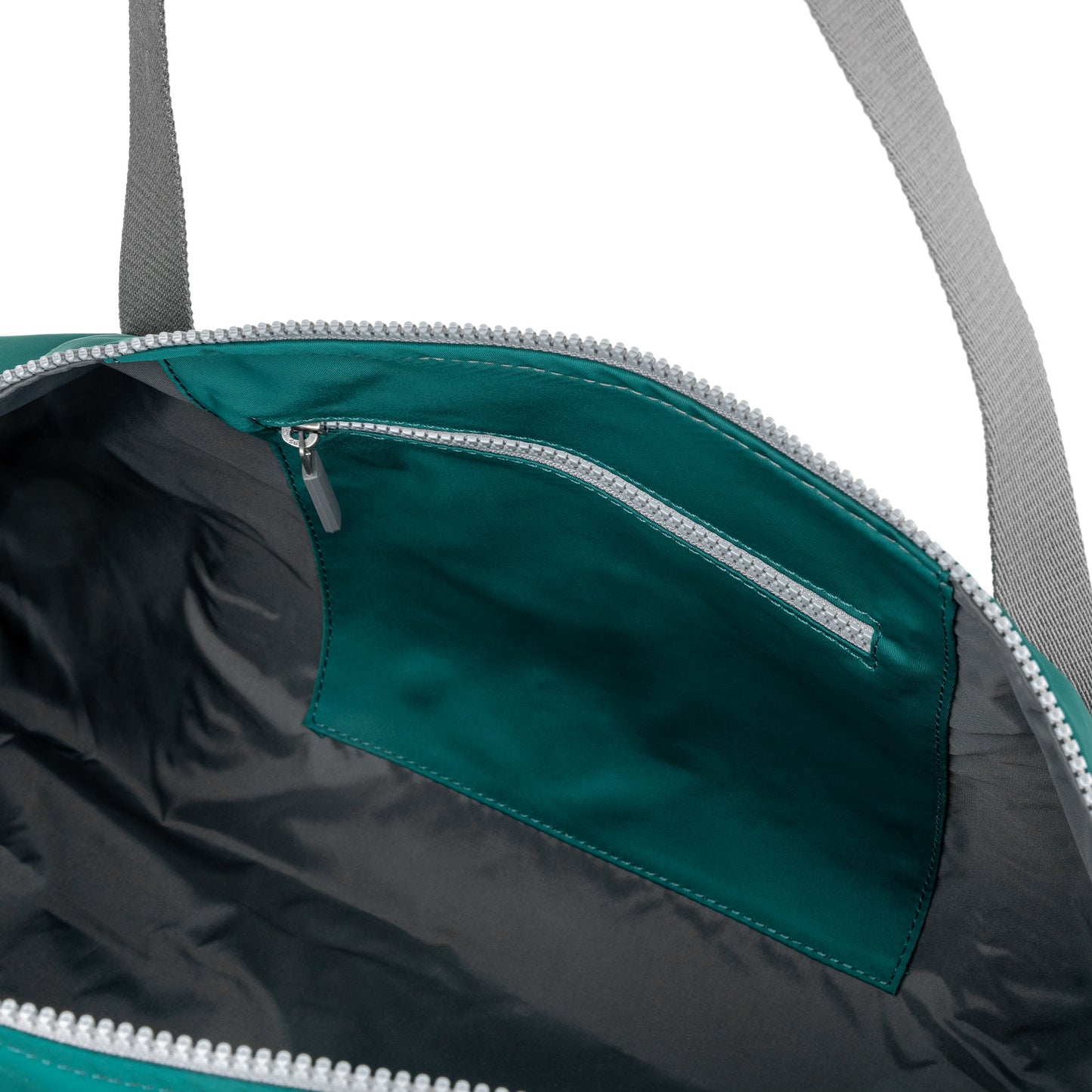 Roka London City Barrel Bag, Teal (Recycled Nylon)