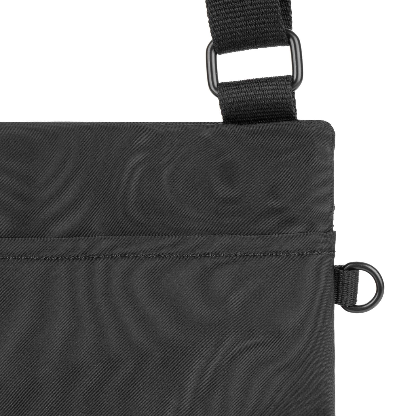 Roka London ChelseaB Crossbody Bag, All Black  (Recycled Nylon)