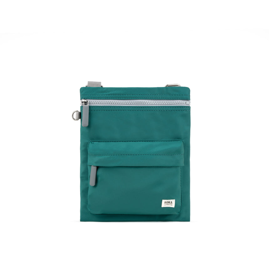 Roka London ChelseaB Crossbody Bag, Teal (Recycled Nylon)