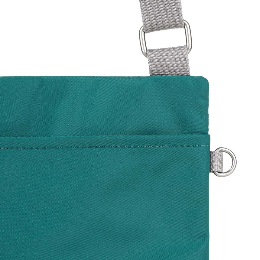 Roka London ChelseaB Crossbody Bag, Teal (Recycled Nylon)