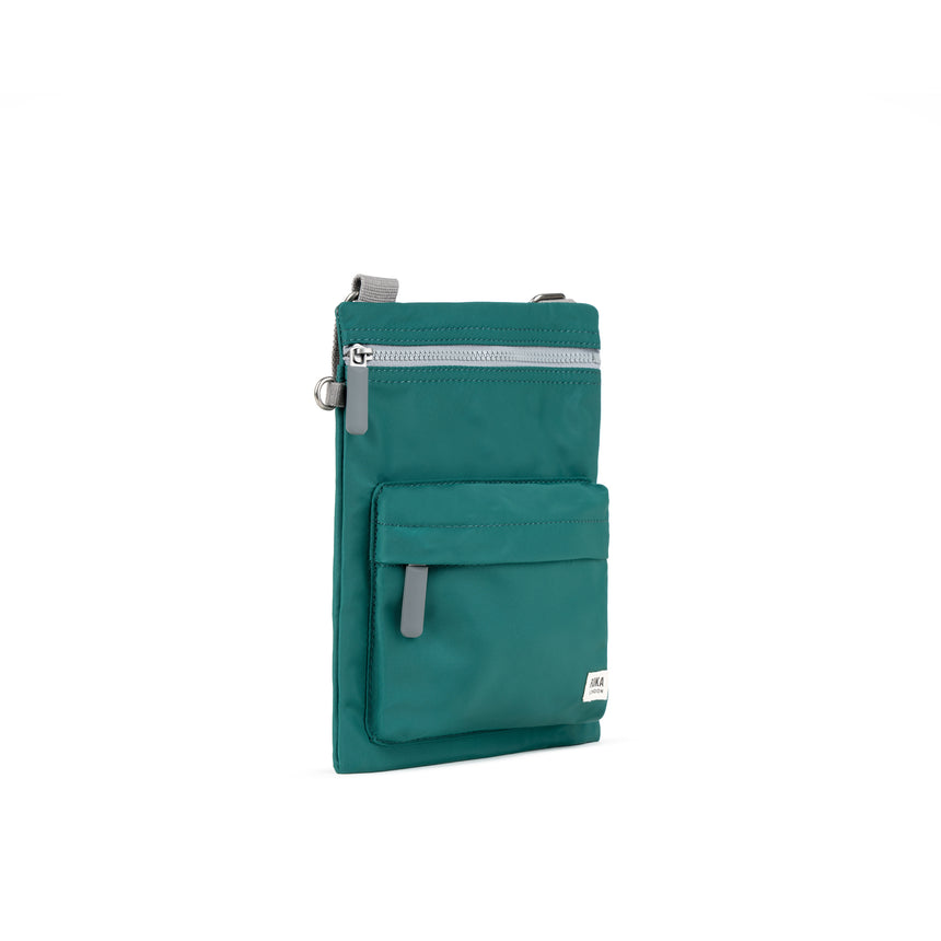 Roka London ChelseaB Crossbody Bag, Teal (Recycled Nylon)