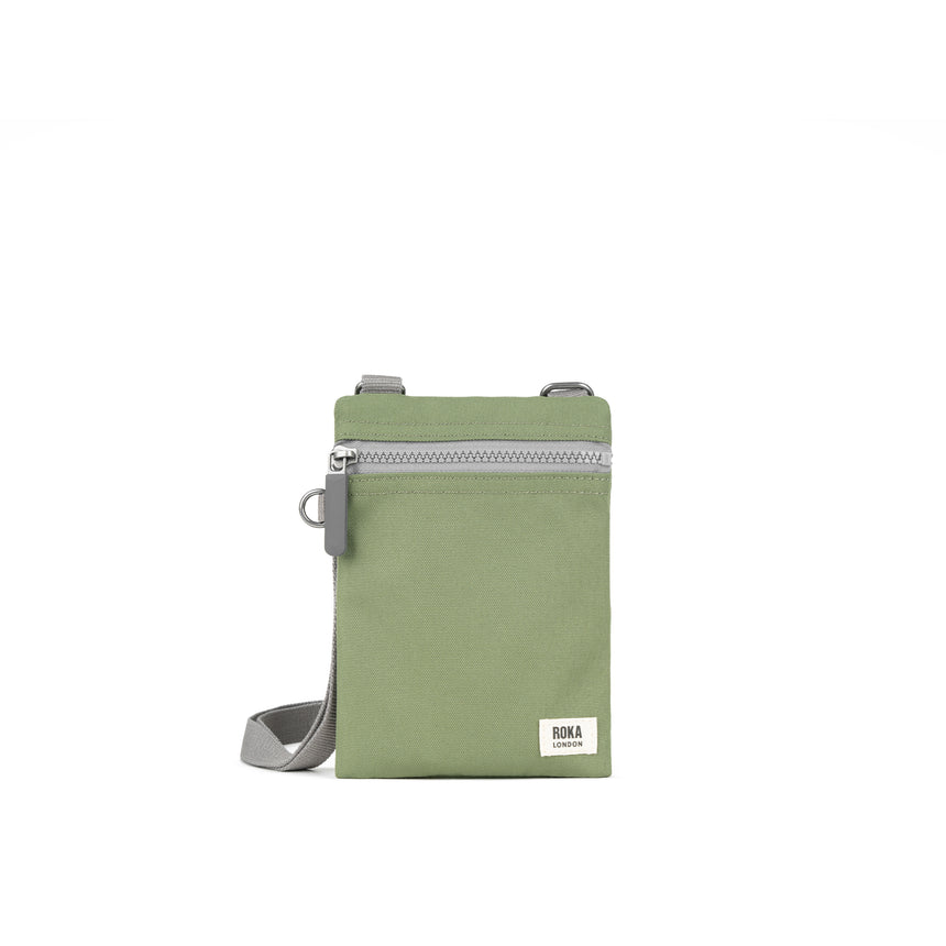 Roka London Chelsea Crossbody Phone Bag, Granite (Sustainable Canvas)