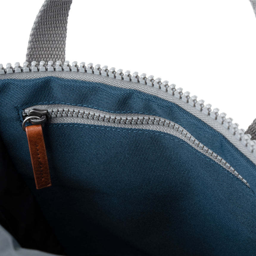 Roka London Finchley Rucksack, Pacific (Sustainable Canvas)