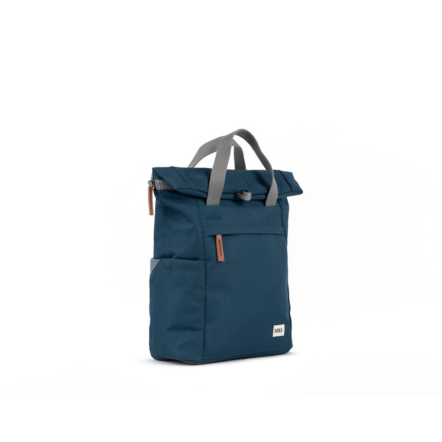 Roka London Finchley Rucksack, Pacific (Sustainable Canvas)