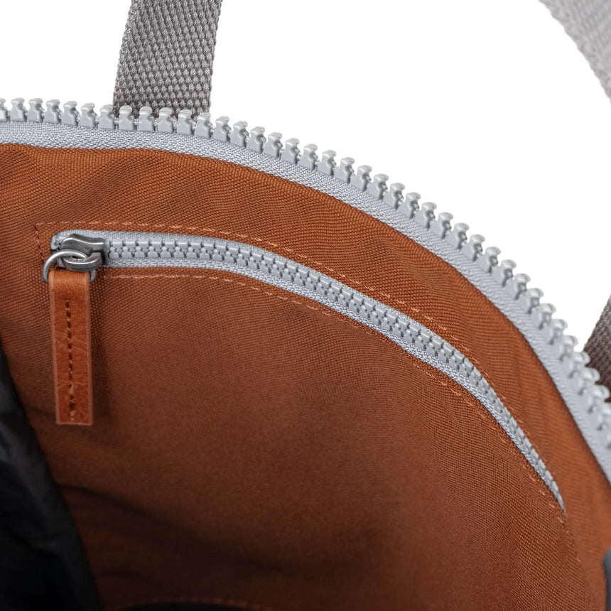 Roka London Finchley Sustainable Canvas Rucksack, Bran