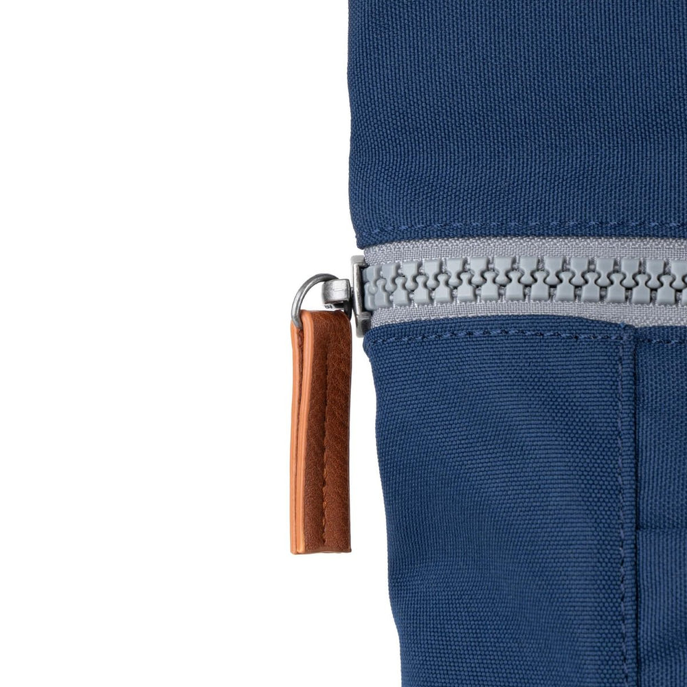 Roka London Finchley Sustainable Canvas Rucksack, Crisp Blue