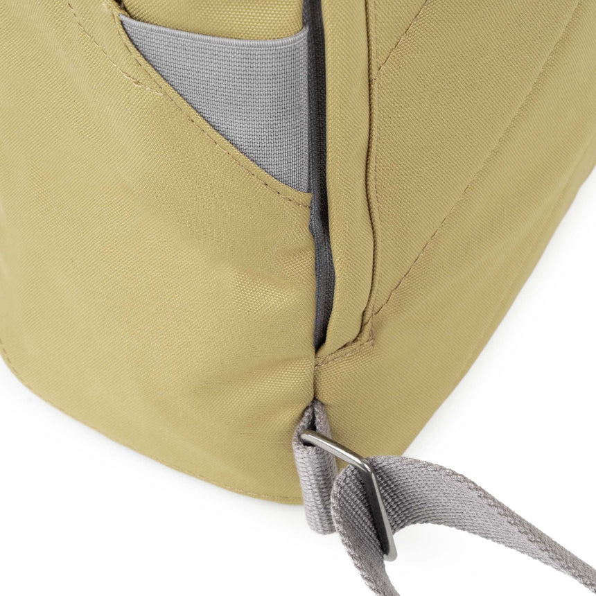 Roka London Finchley Sustainable Canvas Rucksack, Khaki