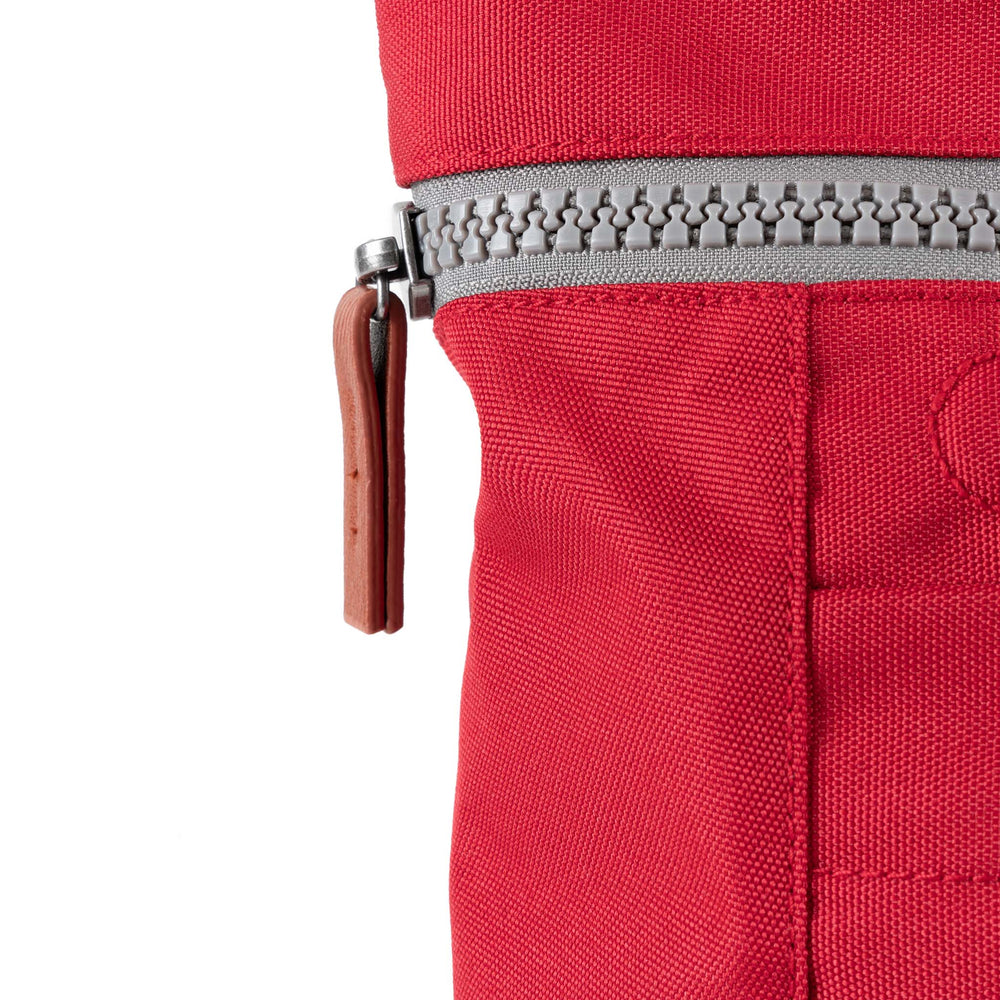Roka London Finchley Sustainable Canvas Rucksack, Mars Red