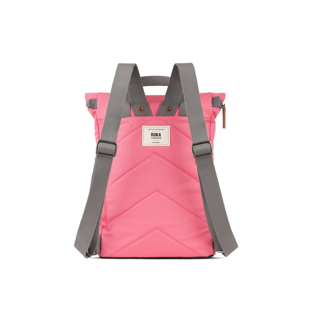 Roka London Finchley Sustainable Canvas Rucksack, Tulip