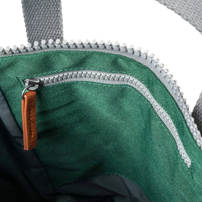 Roka London Finchley Rucksack, Forest (Sustainable Canvas)