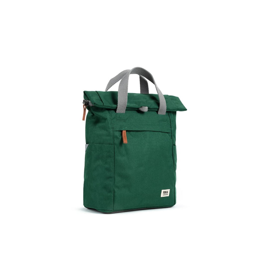 Roka London Finchley Rucksack, Forest (Sustainable Canvas)