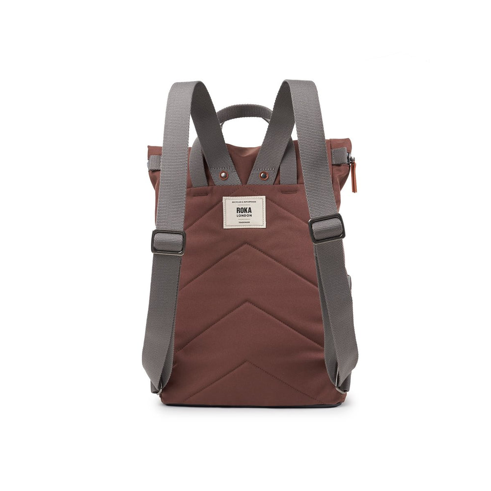 Roka London Finchley Sustainable Canvas Rucksack, Coco