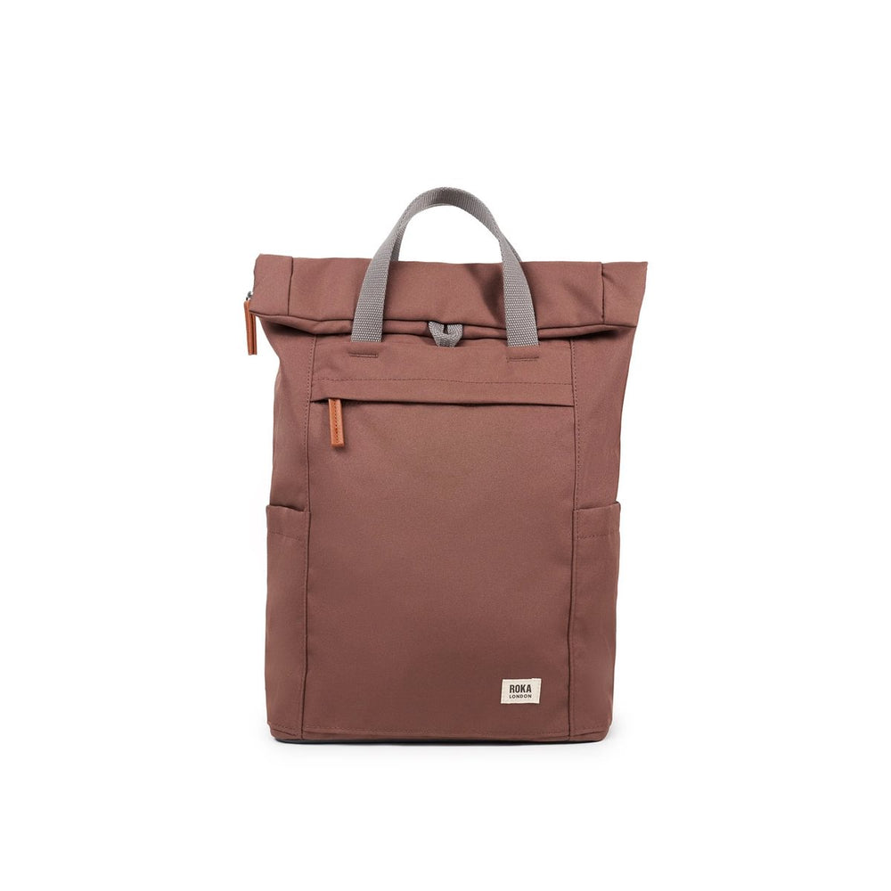 Roka London Finchley Sustainable Canvas Rucksack, Coco