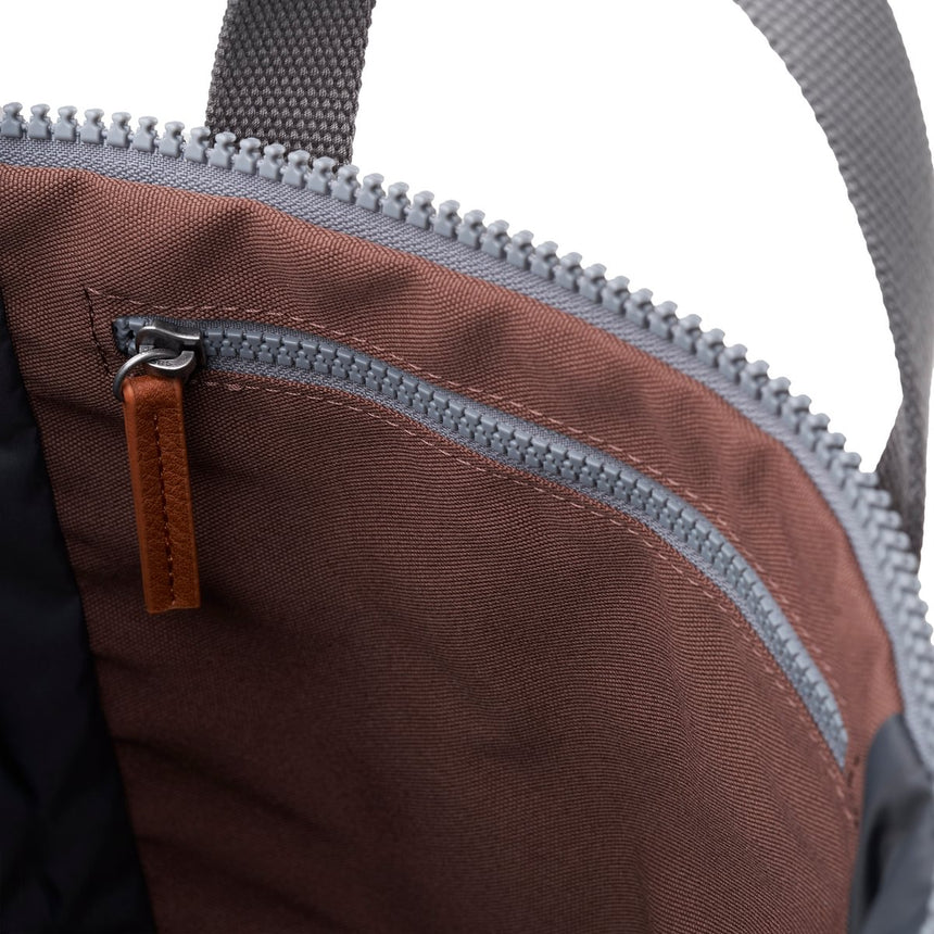 Roka London Finchley Sustainable Canvas Rucksack, Coco