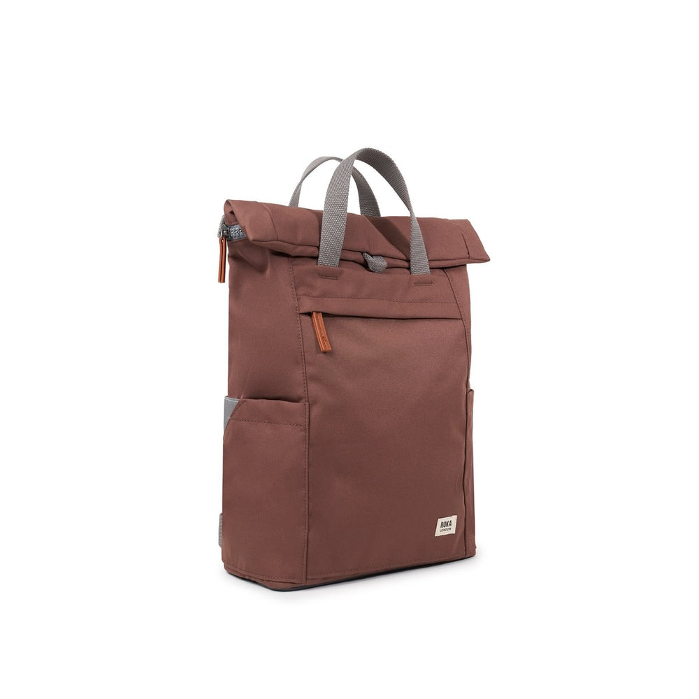 Roka London Finchley Sustainable Canvas Rucksack, Coco