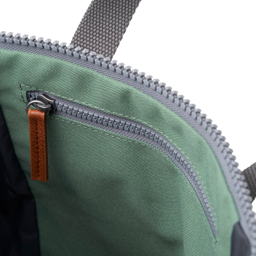 Roka London Finchley Sustainable Canvas Rucksack, Frost