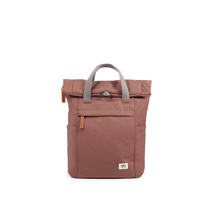 Roka London Finchley Sustainable Canvas Rucksack, Coco
