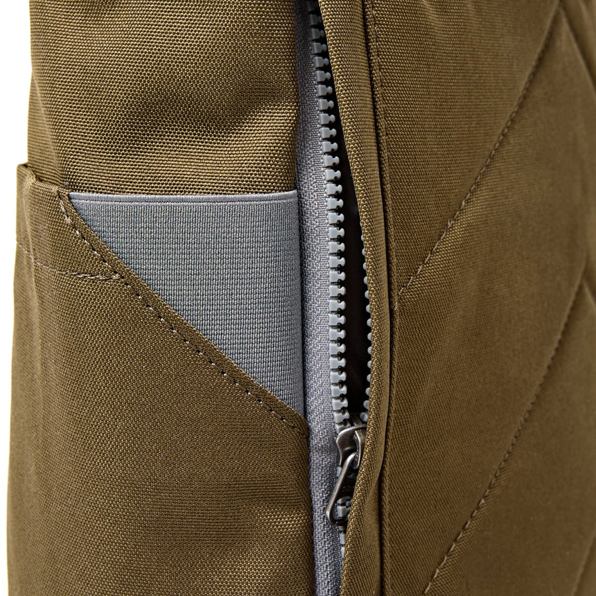 Roka London Finchley Sustainable Canvas Rucksack, Sea Spray
