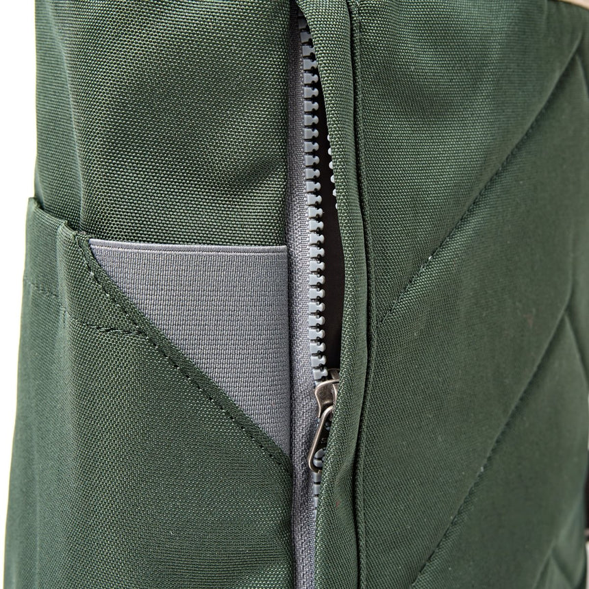 Roka London Finchley Sustainable Canvas Rucksack, Thunderstorm
