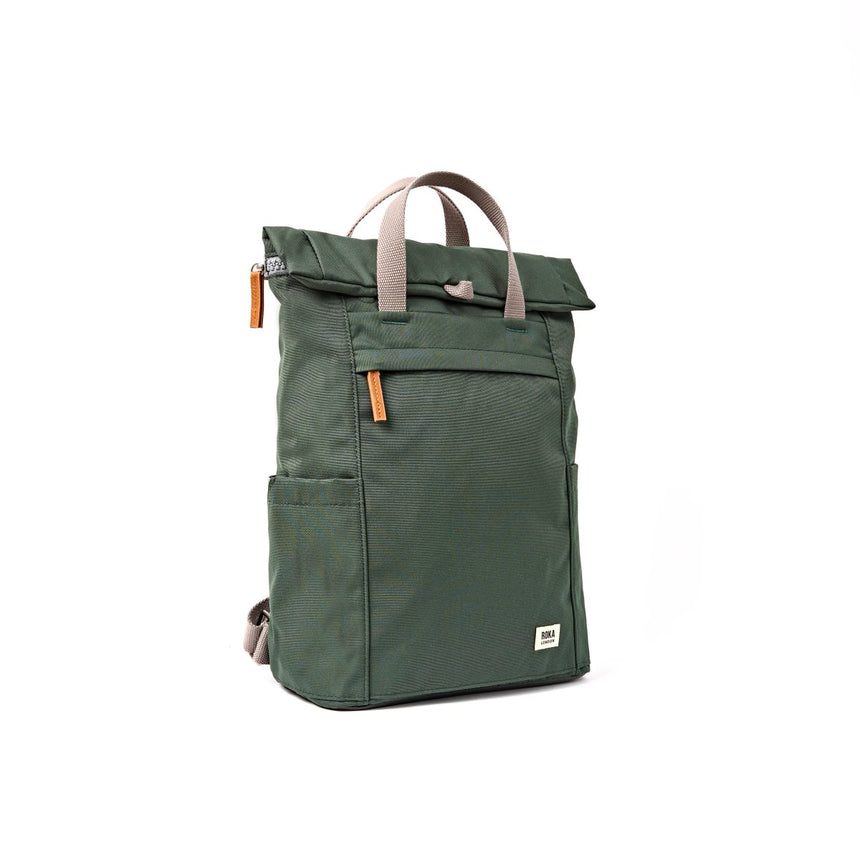 Roka London Finchley Sustainable Canvas Rucksack, Thunderstorm
