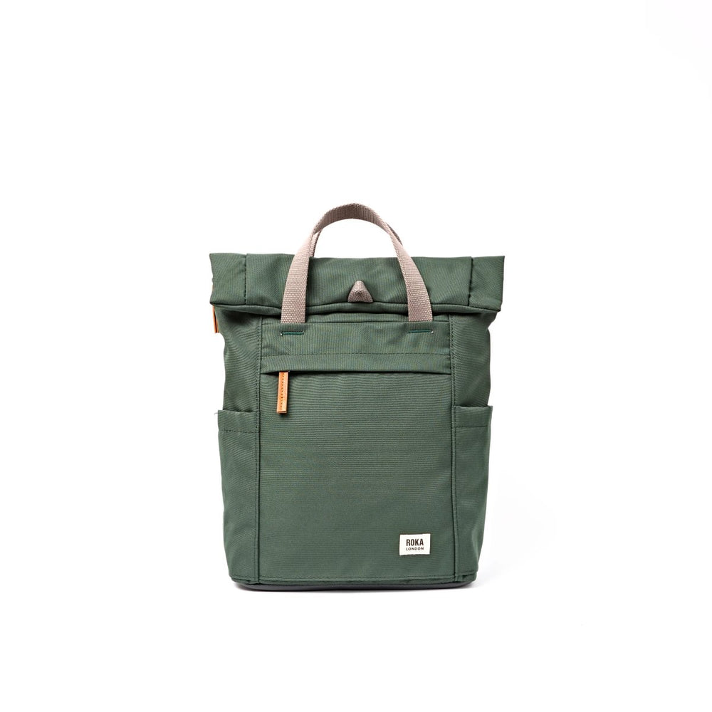 Roka London Finchley Sustainable Canvas Rucksack, Thunderstorm