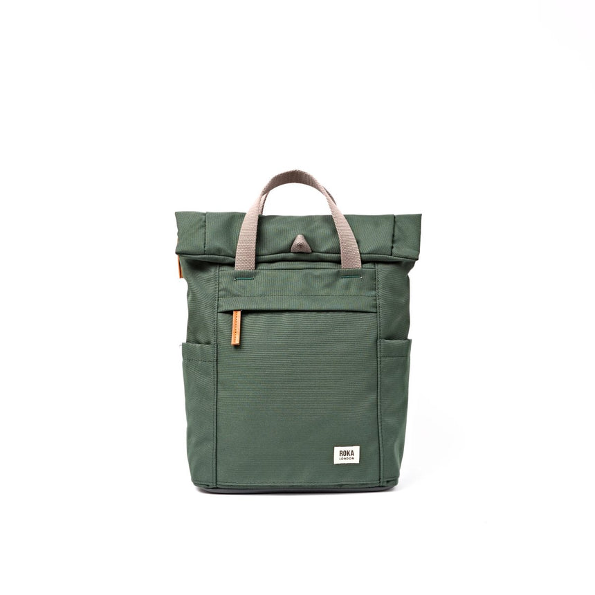 Roka London Finchley Sustainable Canvas Rucksack, Thunderstorm