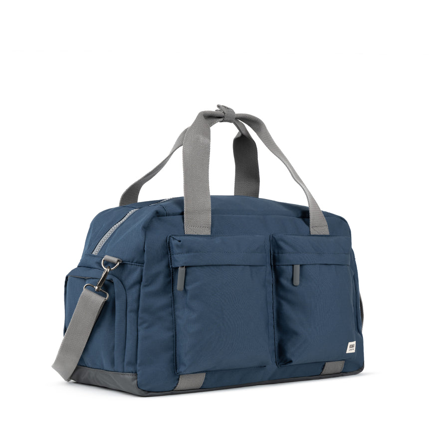 Roka London Gatwick Large Duffel Bag, Deep Blue  (Recycled Canvas)